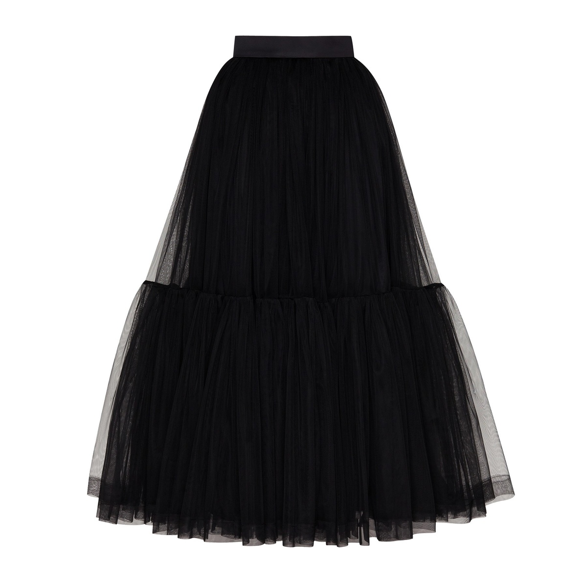 skirt OBLAKO black Черный NADEZDINA Skirts  1