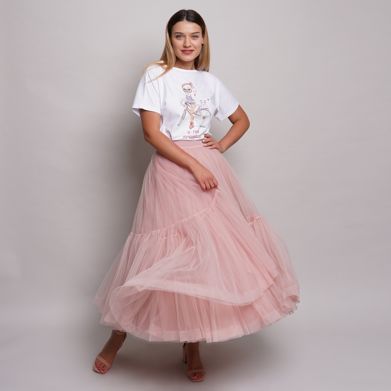 skirt OBLAKO delicate pink нежно-розовый NADEZDINA Skirts  2