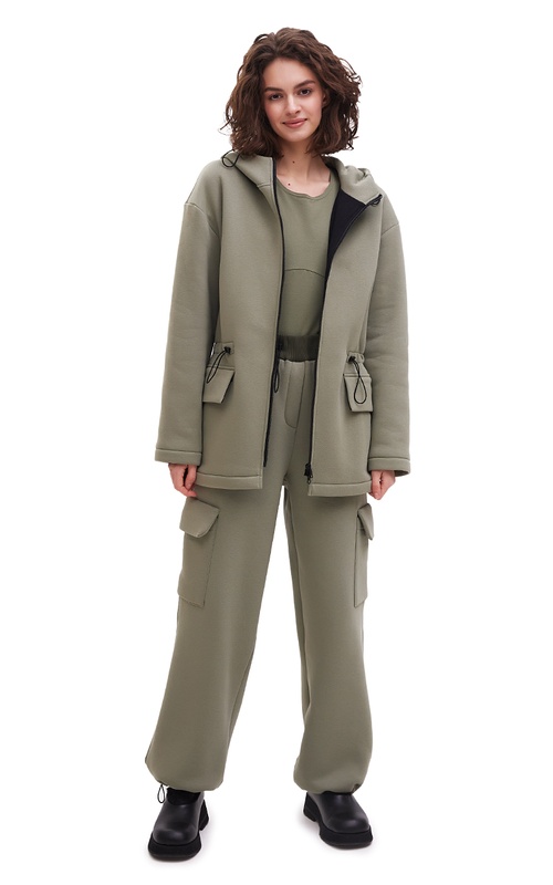 jacket with a zipper FREEDOM olive