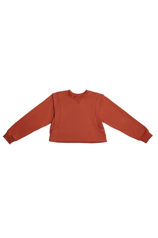 Sweatshirt COMFORT BASE terracotta