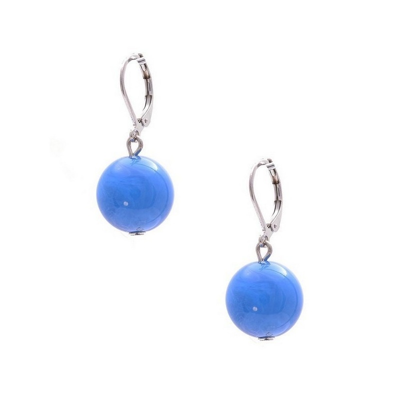 earrings Ellegi dark blue