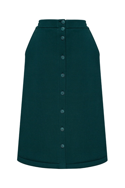 Skirt LILU dark emerald