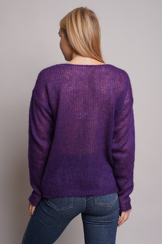 sweater фиолетовый NADEZDINA knitwear  5