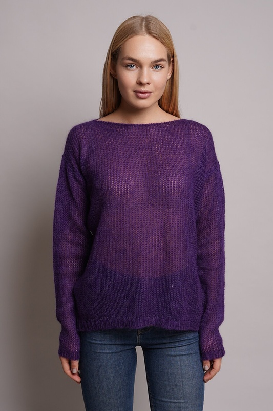 sweater фиолетовый NADEZDINA knitwear  3