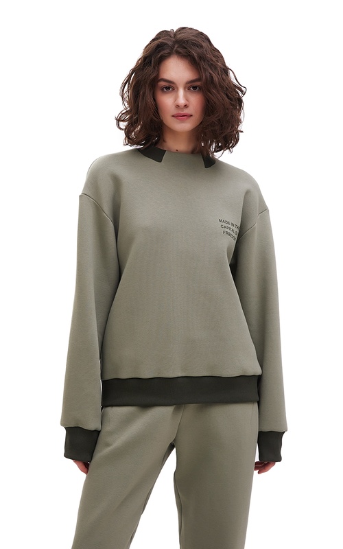 women's sweatshirt FREEDOM olive