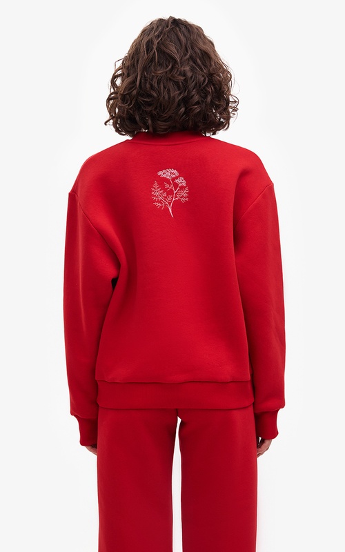 women's sweatshirt КРІП red