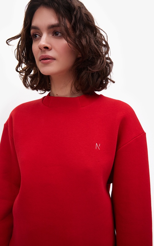 women's sweatshirt КРІП red